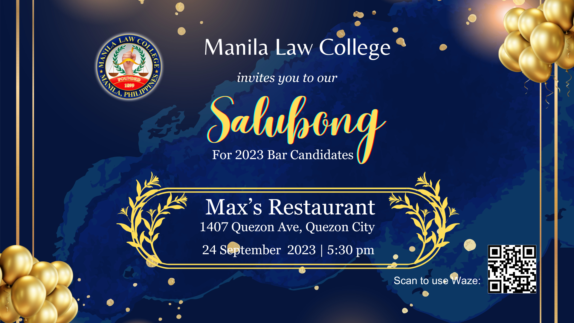 MLC conducts its yearly ‘Salubong’ for 2023 Bar Candidates